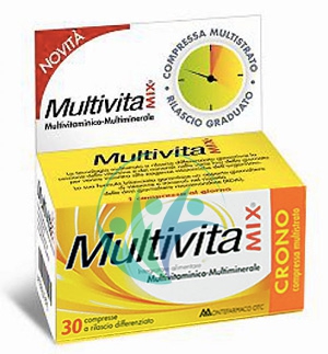 MultivitaMix Crono Integratore Alimentare Multivitaminico 30 Compresse RD