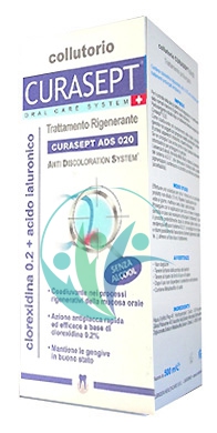 Curaden Curasept ADS Clorexidina 0,20% Acido Ialuronico Collutorio 200 ml