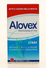 Alovex Linea Protezione Orale Spray Lenitivo Lesioni Mucosa Orale 15 ml