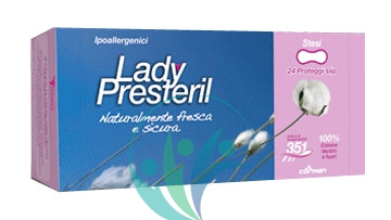 Lady Presteril Linea Pocket Assorbente Puro Cotone 24 Proteggislip Anatom Stesi
