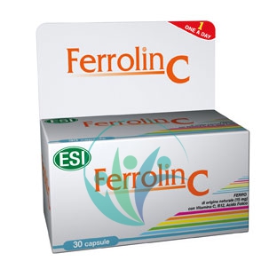 Esi Linea Vitamine e Minerali Ferrolin C Integratore Alimentare 30 Capsule
