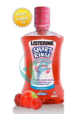 Listerine Linea Igiene Orale Collutorio Bambini Smart Rinse Frutti Rossi 500 ml