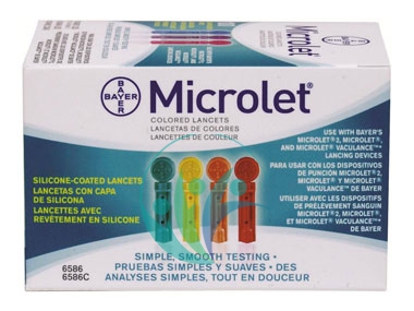 Bayer Diabete Linea Controllo Glicemia Microlet Lancets 25 Lancette Pungidito