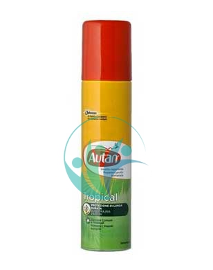 Autan Linea Tropical Spray Secco Delicato Insetto-Repellente 100 ml