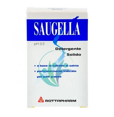 Saugella Linea Classica Blu Detergente Solido pH 3,5 Pelle Mista e Grassa 100 g