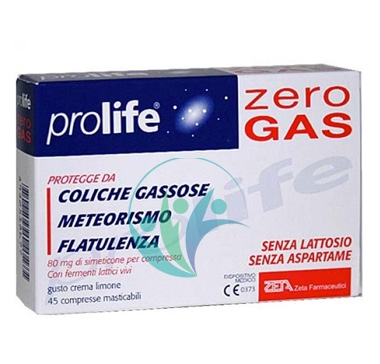 Prolife Zero Gas Linea Intestino Sano Integratore 45 Compresse Masticabili