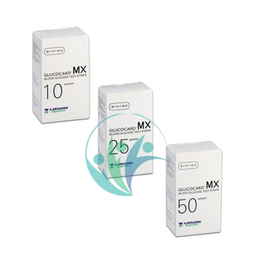 Menarini Diagnostics Linea Controllo Glicemia Glucocard MX 25 Strisce Reattive