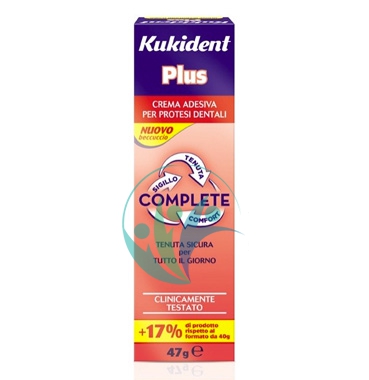 Kukident Linea Protesi Dentali Plus Complete Crema Adesiva Protettiva 47 g