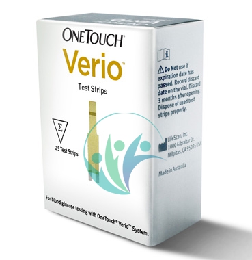 LifeScan OneTouch Linea Controllo Glicemia Verio 25 Strisce Reattive