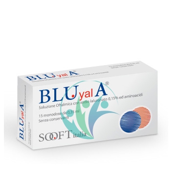 Sooft Italia Linea Salute degli Occhi Bluyal A Lacrime Collirio 15 Flaconcini