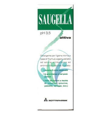 Saugella Linea Attiva Verde Gel Idratante Lubrificante Intimo Delicato 30 ml