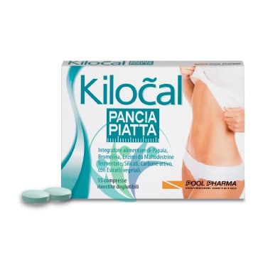 Kilocal Linea Intestino Sano Pancia Piatta Integratore Alimentare 15 Compresse