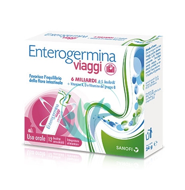 Sanofi Aventis Linea Intestino Sano Enterogermina Viaggi Integratore 12 Buste