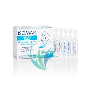 Isomar Linea Pulizia e Salute del Naso Acqua di Mare Isotonica 24 Fiale 5 ml