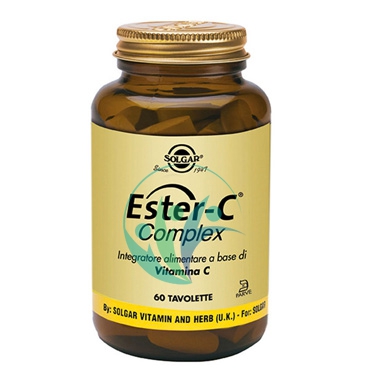 Solgar Linea Vitamine Minerali Ester-C Complex Integratore 60 Tavolette