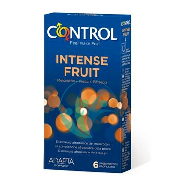 Control Linea Contraccezione Protezione 6 Profilattici Adapta Intense Fruit