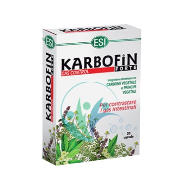 Esi Linea Benessere Intestinale Karbofin Forte Integratore Alimentare 30 Capsule