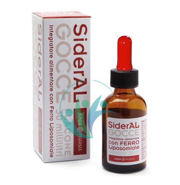 Junia Pharma Linea Vitamine Minerali SiderAl Ferro Liposomiale Gocce 30 ml
