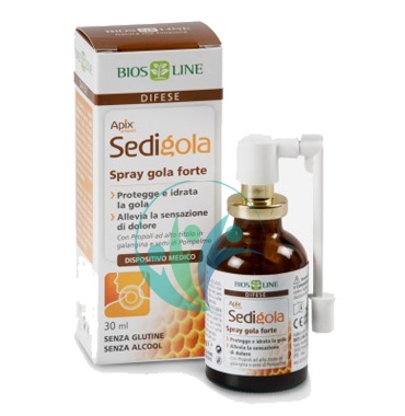 Bios Line Linea Benessere della Gola Apix Sedigola Spray Gola Analcolico 30 ml
