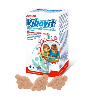 Vibovit Linea Vitamine e Minerali Junior 4-7 Integratore 30 Compresse Masticabil