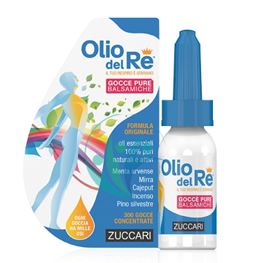 Zuccari Linea Olio del Re Repirazione Gocce Pure Balsamiche Oli Essenziali 10 ml