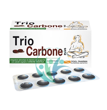PoolPharma Linea Intestino Sano Triocarbone Plus Integratore 40 Compresse