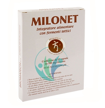 Bromatech Linea Intestino Sano Milonet Fermenti Integratore 12 Capsule