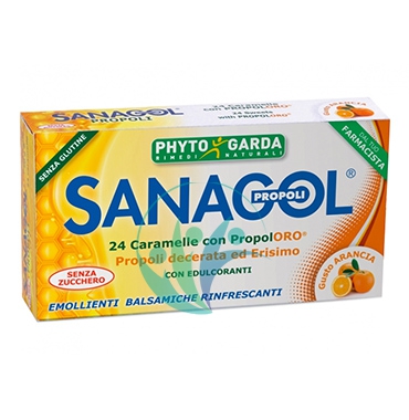 Phytogarda Linea Rimedi Naturali Sanagol Erisimo Caramelle Gusto Arancia
