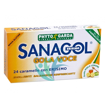 Phytogarda Linea Rimedi Naturali Sanagol Erisimo Caramelle Gusto Miele Limone