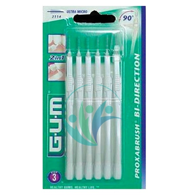 GUM Linea Igiene Dentale Quotidiana Bidirection 2114 Scovolino Ultra-Micro
