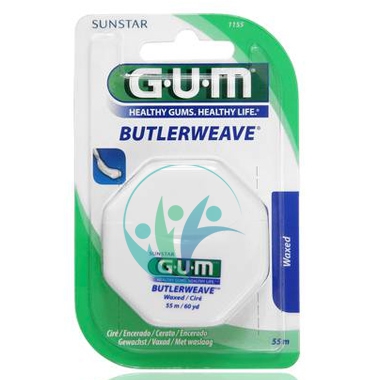 GUM Linea Igiene Dentale Quotidiana Butlerweave Filo Interdentale Cerato 1155