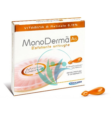 MonoDerm Linea Vitamine A15 Trattamento Esfoliante Anti-Rughe 28 Ampolle