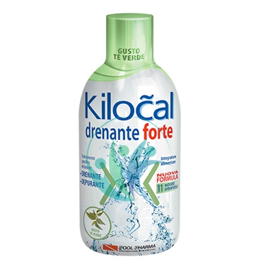 Kilocal Linea Drenante Forte Integratore Alimentare Depurativo 500 ml T Verde