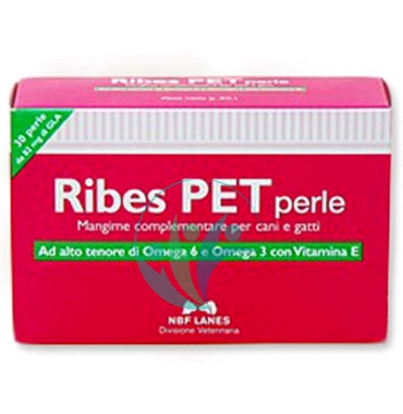 N.B.F. Lanes Linea Animali Domestici Ribes Pet Integratore Cani e Gatti 30 Perle