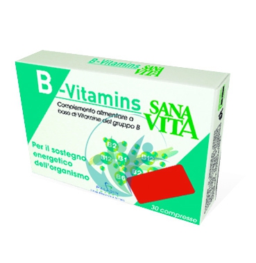 SANAVITA Linea Vitamine Minerali B-Vitamins Integratore Alimentare 30 Compresse