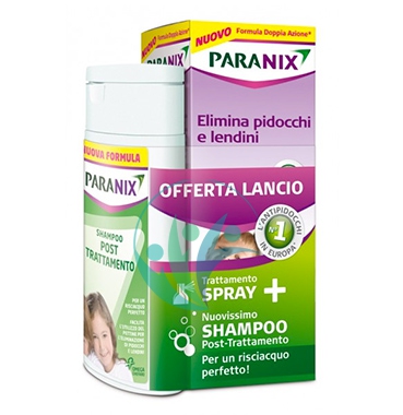 Paranix Linea Anti-Pediculosi Paranix Spray Pidocchi + Shampoo Post Trattamento
