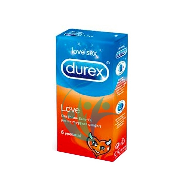 Durex Linea Classica Love Easy On Condoms Confezione con 6 Profilattici