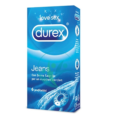 Durex Linea Classic Jeans Vestibilit Easy On Confezione con 12 Profilattici