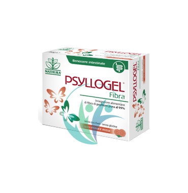 Nathura Linea Intestino Sano Psyllogel Fibra Integratore 20 Buste Arancia Rossa