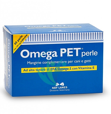 N.B.F. Lanes Linea Animali Domestici Omega Pet Integratore Cani e Gatti 60 Perle