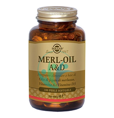 Solgar Linea Benessere Occhi Merl-Oil A&D Integratore Alimentare 100 Perle