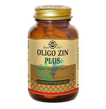 Solgar Linea Minerali Oligo Zin Plus Integratore Zinco 50 Tavolette Masticabili