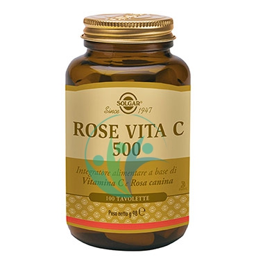 Solgar Linea Difese Immunitarie Rose Vita C 500 Integratore Alimentare 100 Tavol