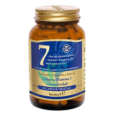 Solgar Linea Articolazioni Cartilagini Solgar7 Integratore Alimentare 30 Capsule