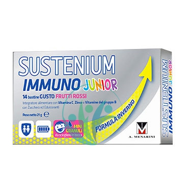 Menarini Linea Sustenium Immuno Junior Integratore Alimentare 14 Buste Frutti Ro