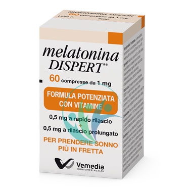 Vemedia Pharma Linea Sonno e Relax Melatonina 1 mg Integratore 60 Compresse