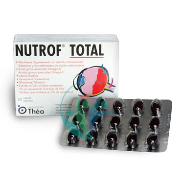 Laboratoires Thea Linea Salute degli Occhi Nutrof Total Integratore 30 Capsule
