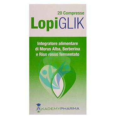 Akademy Pharma Linea Colesterolo Trigliceridi Lopiglick Integratore 20 Compresse