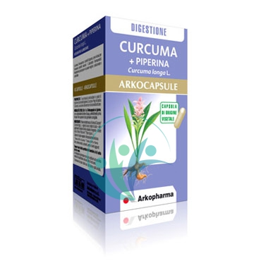 Arkocapsule Linea Digestione Sana Curcuma + Piperidina Integratore 45 Capsule