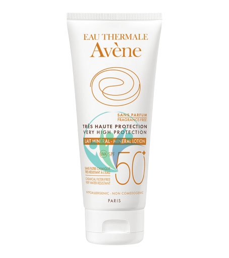 Avene Linea Solare Pelli Intolleranti SPF50+ Latte Minerale Filtri Fisici 100 ml